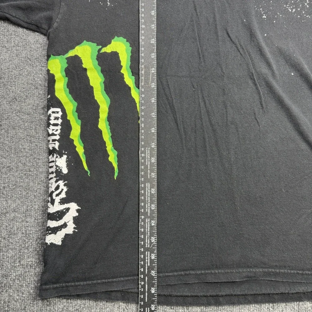 Fox Racing Monster Energy T Shirt Mens XL Black Graphic Motocross Tee